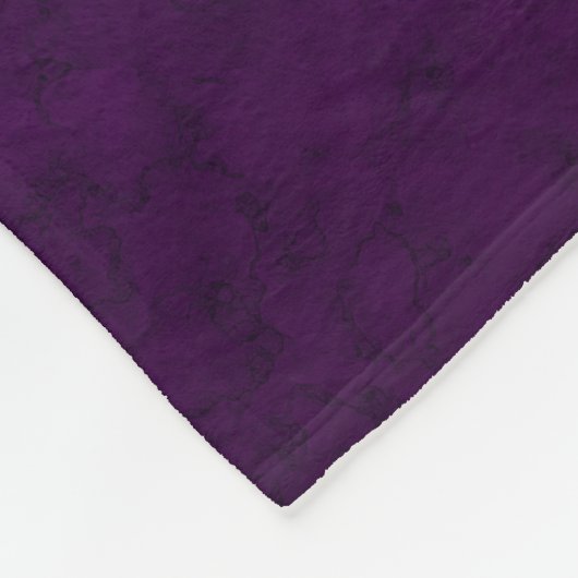 Couverture Polaire Motif marbré violet (Coin)