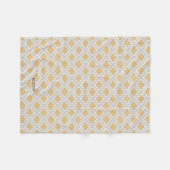 Couverture Polaire Motif marocain d'ikat neutre chic (Devant (Horizontal))