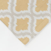 Couverture Polaire Motif marocain d'ikat neutre chic (Coin)