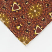 Couverture Polaire Motif Masala Brown épicé (Coin)