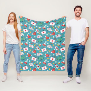 Couverture Polaire Motif Médicale d'icône