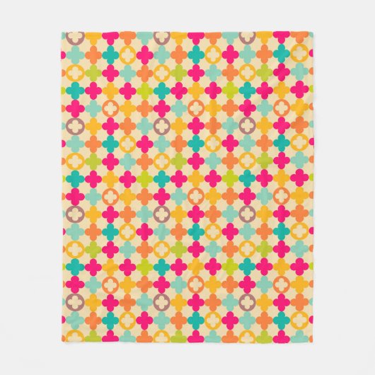 Couverture Polaire Motif médiéval vintage de rosette (Devant)