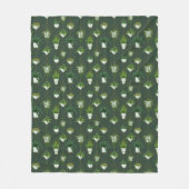 Couverture Polaire Motif ménager à accrochage géométrique (Devant)