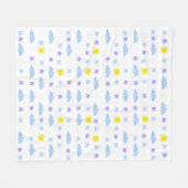 Couverture Polaire Motif météorologique étoilé, ensoleillé, nuageux (Devant (Horizontal))