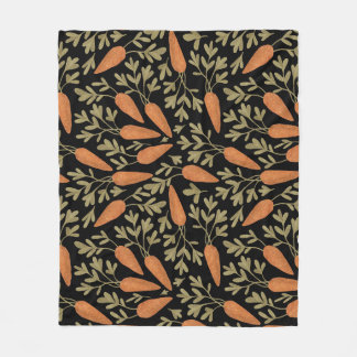 Couverture Polaire Motif mignon à main de carottes