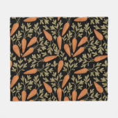 Couverture Polaire Motif mignon à main de carottes (Devant (Horizontal))