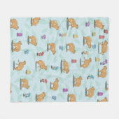 Couverture Polaire Motif mignon capybara (Devant (Horizontal))