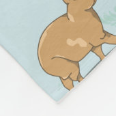 Couverture Polaire Motif mignon capybara (Coin)