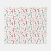 Couverture Polaire Motif mignon d'abrégé sur été (Devant (Horizontal))