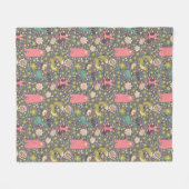 Couverture Polaire Motif mignon d'animaux de forêt (Devant (Horizontal))