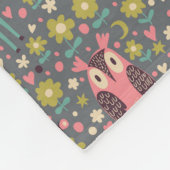 Couverture Polaire Motif mignon d'animaux de forêt (Coin)