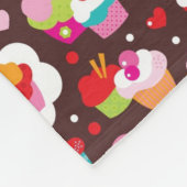 Couverture Polaire Motif mignon de gâteau de tasse (Coin)