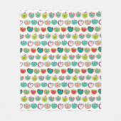 Couverture Polaire Motif mignon de pomme (Devant)