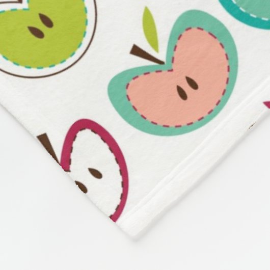 Couverture Polaire Motif mignon de pomme (Coin)
