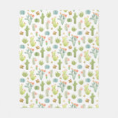 Couverture Polaire Motif mignon de position de cactus (Devant)