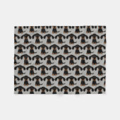 Couverture Polaire Motif mignon de teckels (Devant (Horizontal))