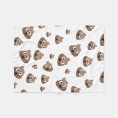 Couverture Polaire Motif mignon d'Emoji de dunette (Devant (Horizontal))