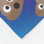 Couverture Polaire Motif mignon d'Emoji de dunette d'arc-en-ciel (Coin)