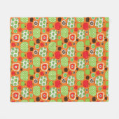 Couverture Polaire Motif mignon d'illustration de pomme (Devant (Horizontal))