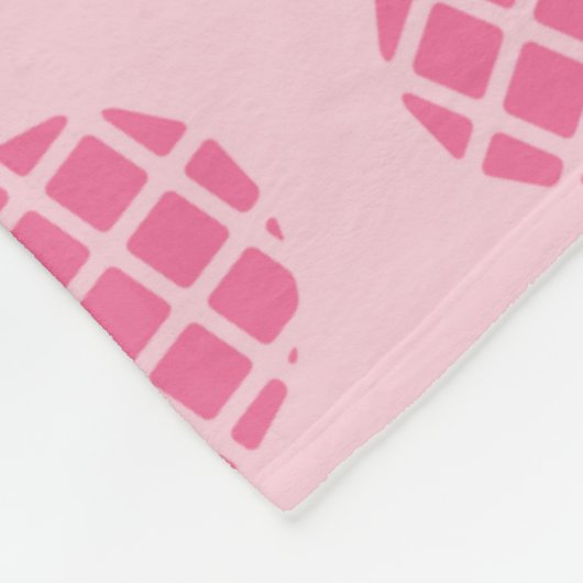 Couverture Polaire Motif mignon Girly d'ananas de rose en pastel (Coin)