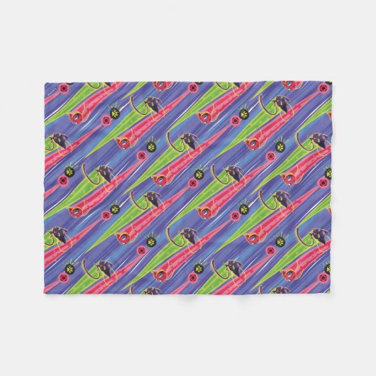 Couverture Polaire Motif Miraculaire Kwamis Tikki & Plagg (Devant (Horizontal))