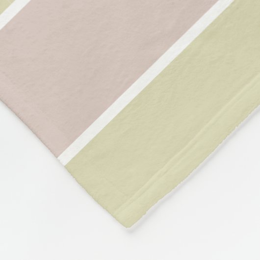 Couverture Polaire Motif moderne à rayures vertes rose vif (Coin)