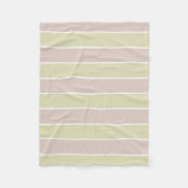 Couverture Polaire Motif moderne à rayures vertes rose vif (Devant)