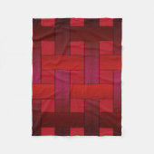 Couverture Polaire Motif moderne abs en soie rouge transparente doubl (Devant)