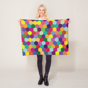 Couverture Polaire Motif Moderne Colorful - Housseur de printemps mod