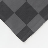 Couverture Polaire Motif moderne croate en gris noir (Coin)
