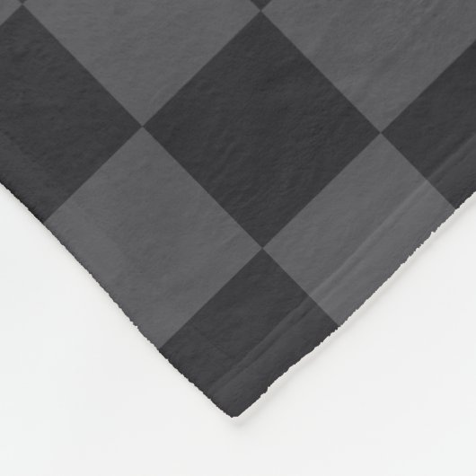 Couverture Polaire Motif moderne croate en gris noir (Coin)