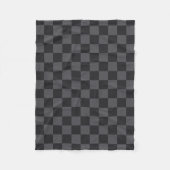 Couverture Polaire Motif moderne croate en gris noir (Devant)