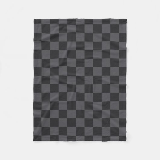 Couverture Polaire Motif moderne croate en gris noir (Devant)