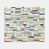 Couverture Polaire Motif moderne du milieu du siècle (Devant (Horizontal))