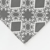 Couverture Polaire Motif moderne en graphite Damask Modèle de polaire (Coin)