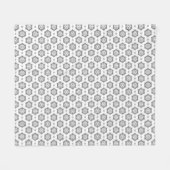 Couverture Polaire Motif moderne en graphite Damask Modèle de polaire (Devant (Horizontal))