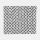 Couverture Polaire Motif moderne en graphite Damask Modèle de polaire (Devant (Horizontal))