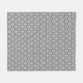 Couverture Polaire Motif moderne en graphite Damask Modèle de polaire (Devant (Horizontal))