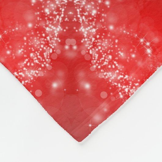 Couverture Polaire Motif moderne Red Snowflake (Coin)