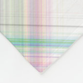 Couverture Polaire Motif moderne Tartan Vert Jaune Tan Tan Plaid. (Coin)