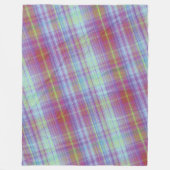Couverture Polaire Motif moderne Tartan violet Tan Plaid. Pile (Devant)