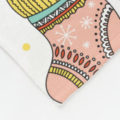 Couverture Polaire Motif moderne Whimsical de Noël Festif (Coin)