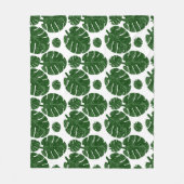 Couverture Polaire Motif Monstera  (Devant)