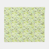 Couverture Polaire motif montrant de petits oiseaux de bébé (Devant (Horizontal))