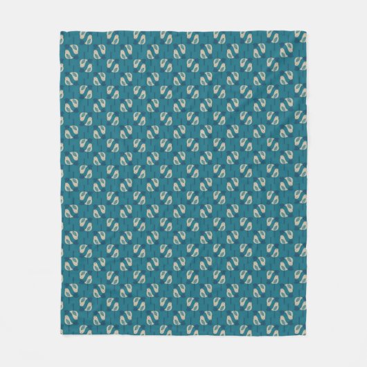 Couverture Polaire motif montrant des oiseaux (Devant)