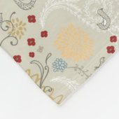 Couverture Polaire motif montrant le jardin bouclé (Coin)