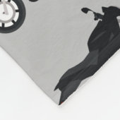 Couverture Polaire Motif moto (Coin)