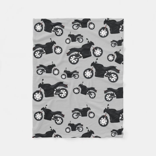 Couverture Polaire Motif moto (Devant)