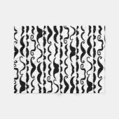 Couverture Polaire Motif Moustache (Devant (Horizontal))