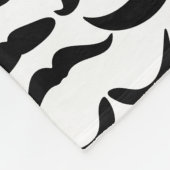 Couverture Polaire Motif Moustache (Coin)